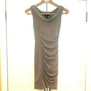 Bcbgmaxazria Dove fitted gray dress